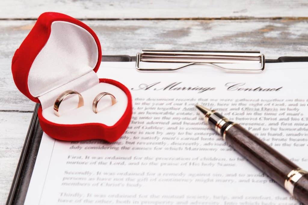 peut on faire un contrat de mariage apres le mariage